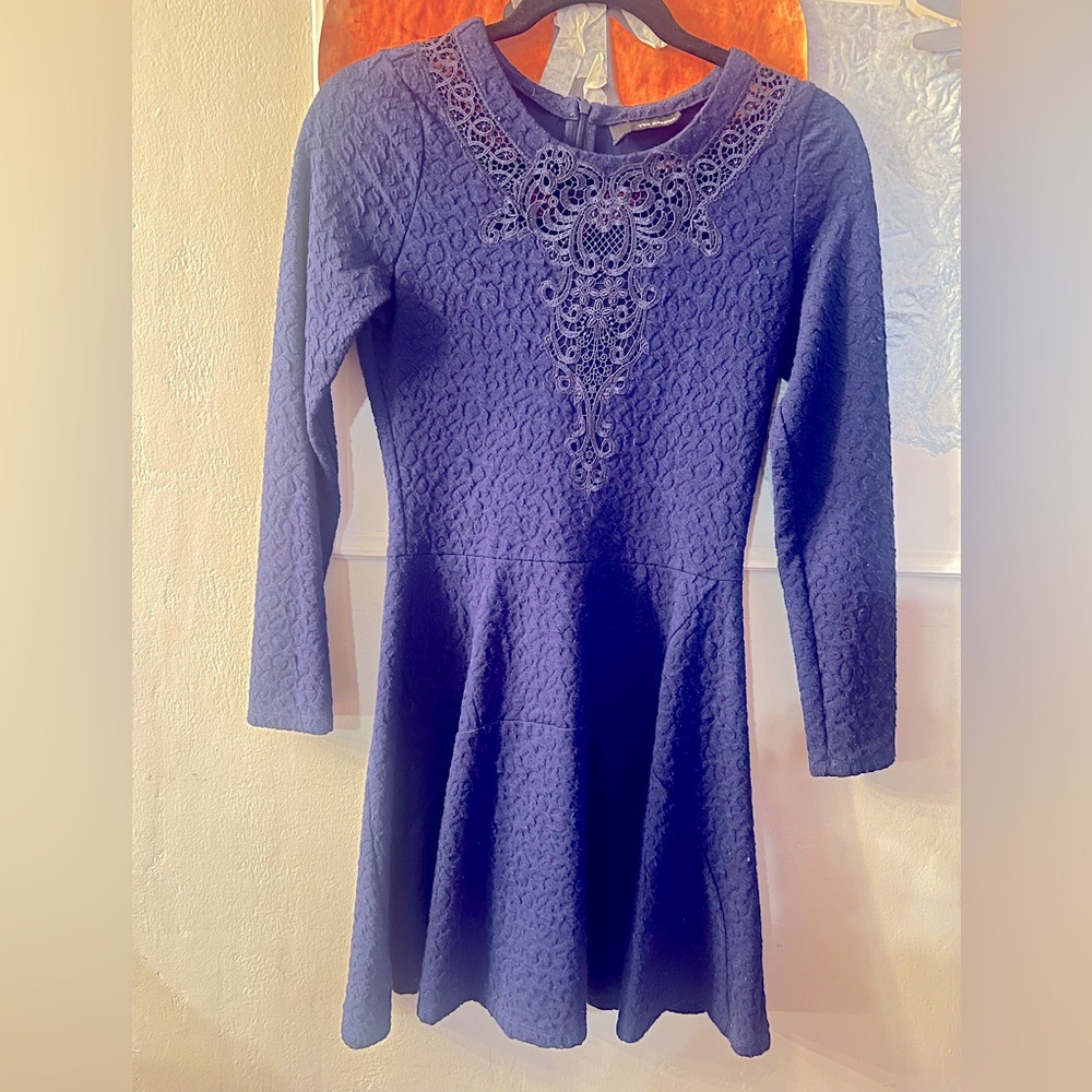 L/S blue dress